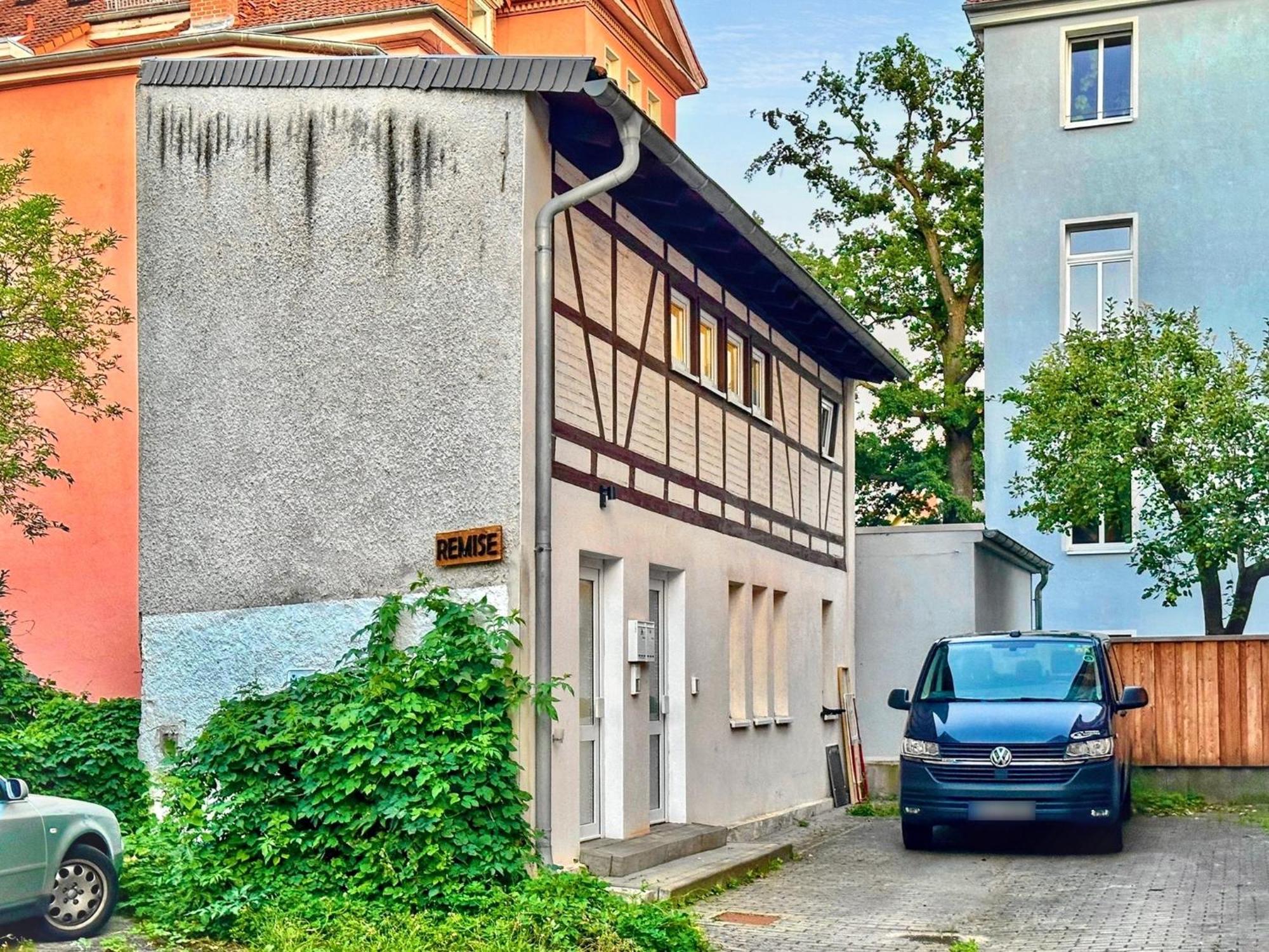 Die Remise Mit Kostenlosem Parkplatz Direkt Vor Der Tuer Erfurt Exterior foto